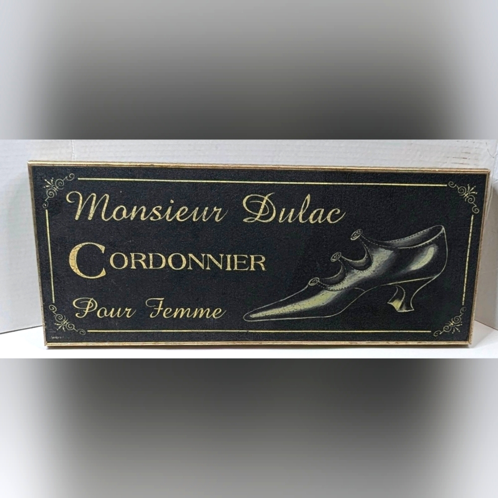 Monsieur Dulac Cordonnier "Paur Femme" Crafted Art Print With Gold Frame